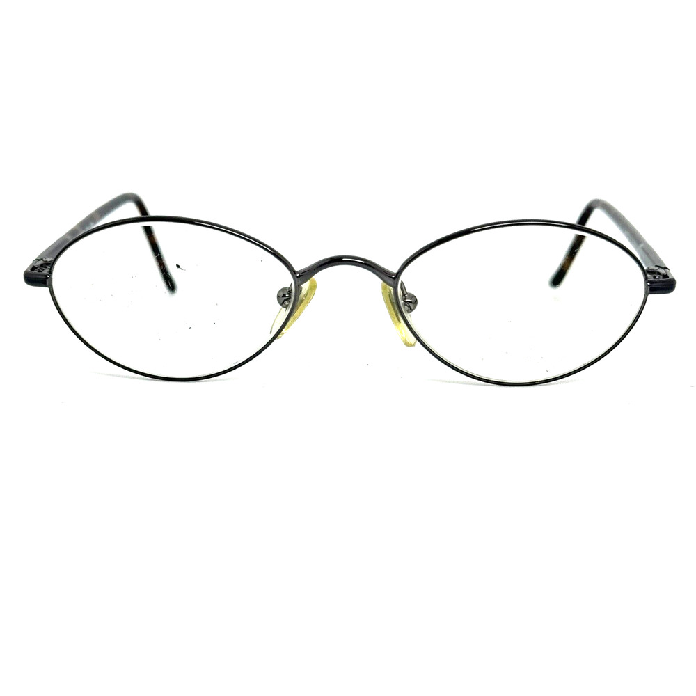 Lens Crafters‎ Eyeglasses Sophisticate 2203 Silver Frame Brown 47-17-130mm H998